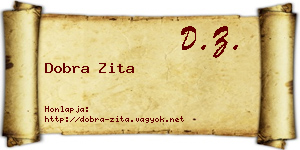 Dobra Zita névjegykártya